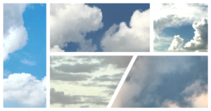 雲のコマワリ画像