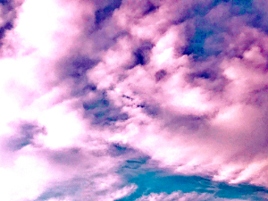 桜色の雲
