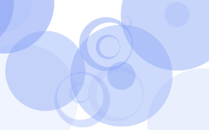 透明な丸　抽象的デザイン　ブルー