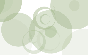 透明な丸　抽象的デザイン　グリーン