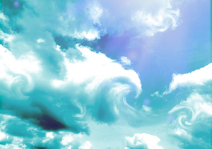 不思議な雲の風景（風）