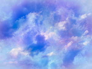 幻想的でやわらかい雲の風景