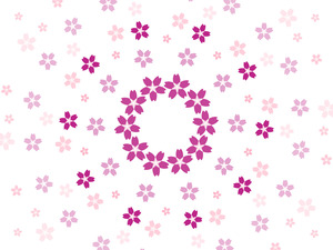 桜の花輪3