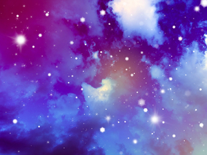 メルヘンな星空の景色