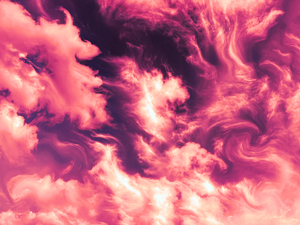 魔界で雲渦巻く炎の雲