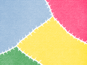 つぎはぎの布　ポップ