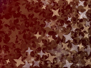 星が重なった背景素材　赤