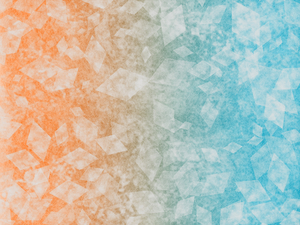 ガラスのかけら風背景 オレンジと青