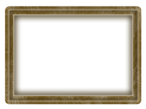 キズが入ったフレーム　ブラウン