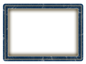 キズが入ったフレーム　ブルー