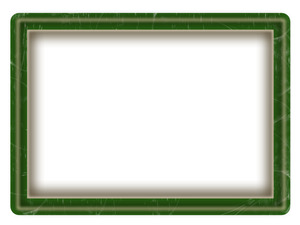 キズが入ったフレーム　グリーン