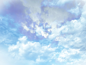 雲の先に見える光