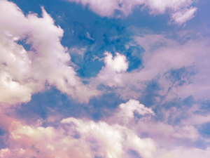 絵画みたいな夕暮れの雲