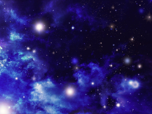 キラキラ星と蒼い夜空